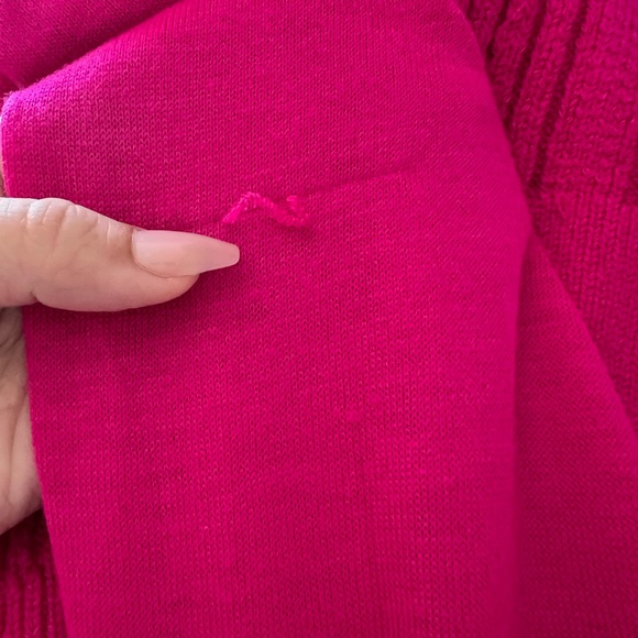 NWT Anthropologie Pink Turtleneck Sweater Dress Size Large - Picture 9 of 9